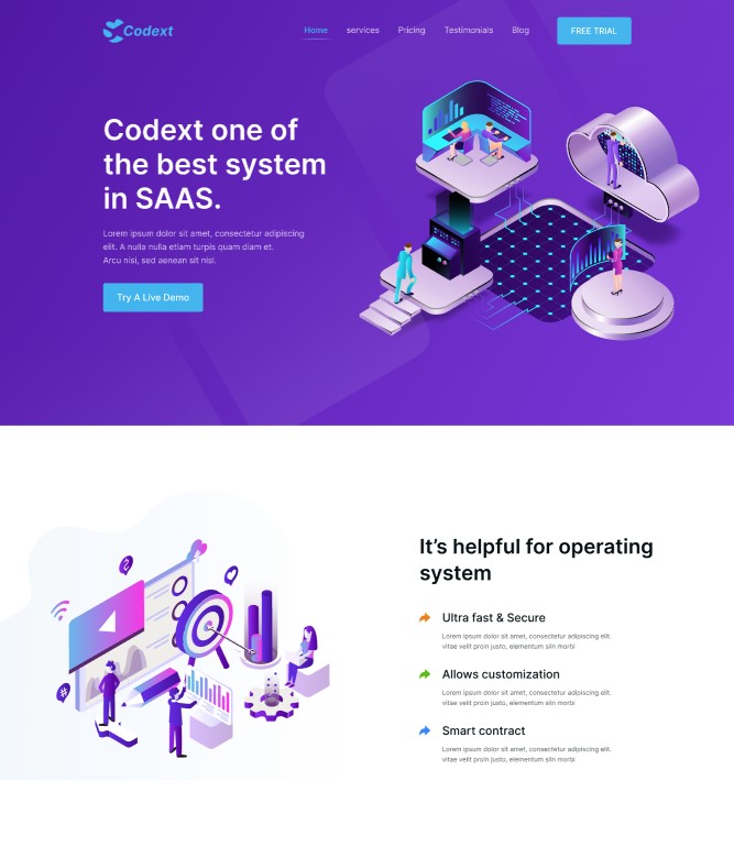 Saas-Landing-Page-UI Design