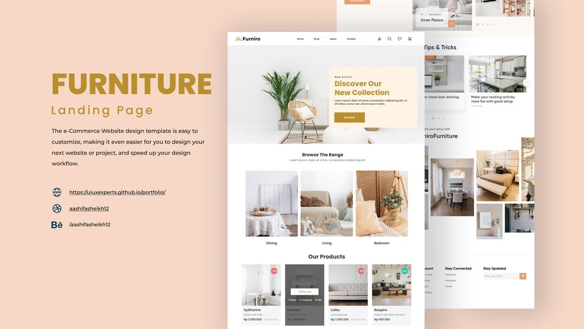 eCommerce Furniture Website | Free Figma Template