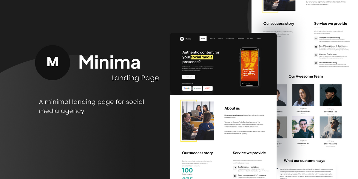 minima-landing-page