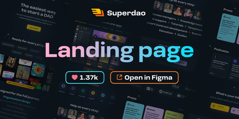 superdao-landing-page free figma