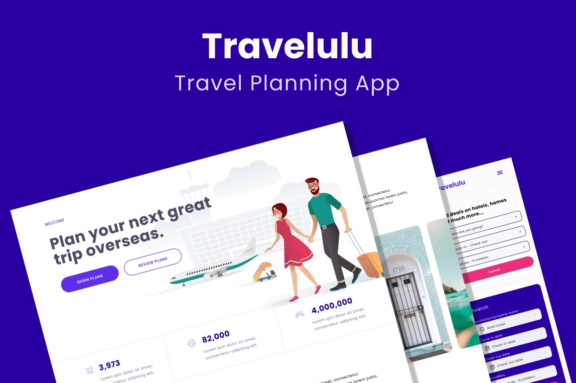 Travel Planning Website and App | Free Figma Template